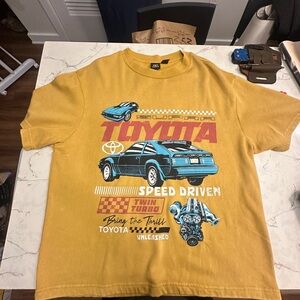 Toyota Men's Short Sleeve Graphic Tee - Mustard Yellow